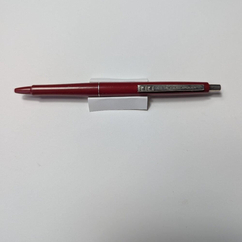 Vintage Paper Mate 2 Heart USA Red Ball Point Pen Blue Ink